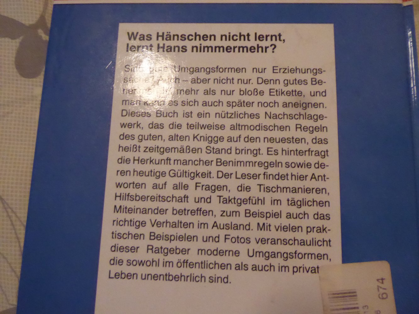 3 x Bücher Moderne Umgangsformen Gutes Benehmen Umgang Tischmanieren