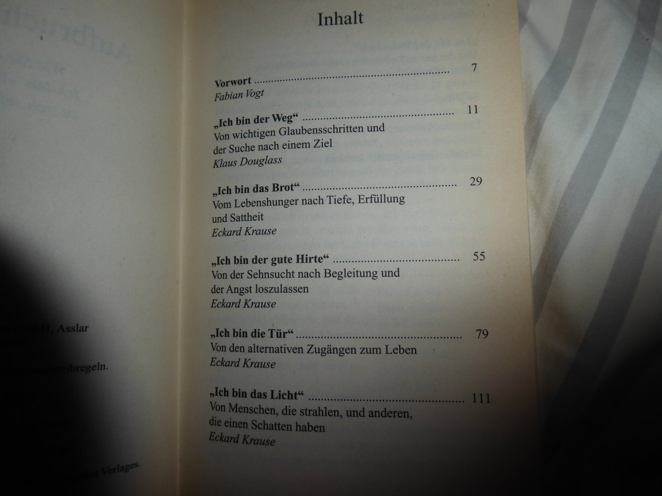 Buch Aufbruch zum Ich Glaube christlich Seelsorge Worte Jesus Christus