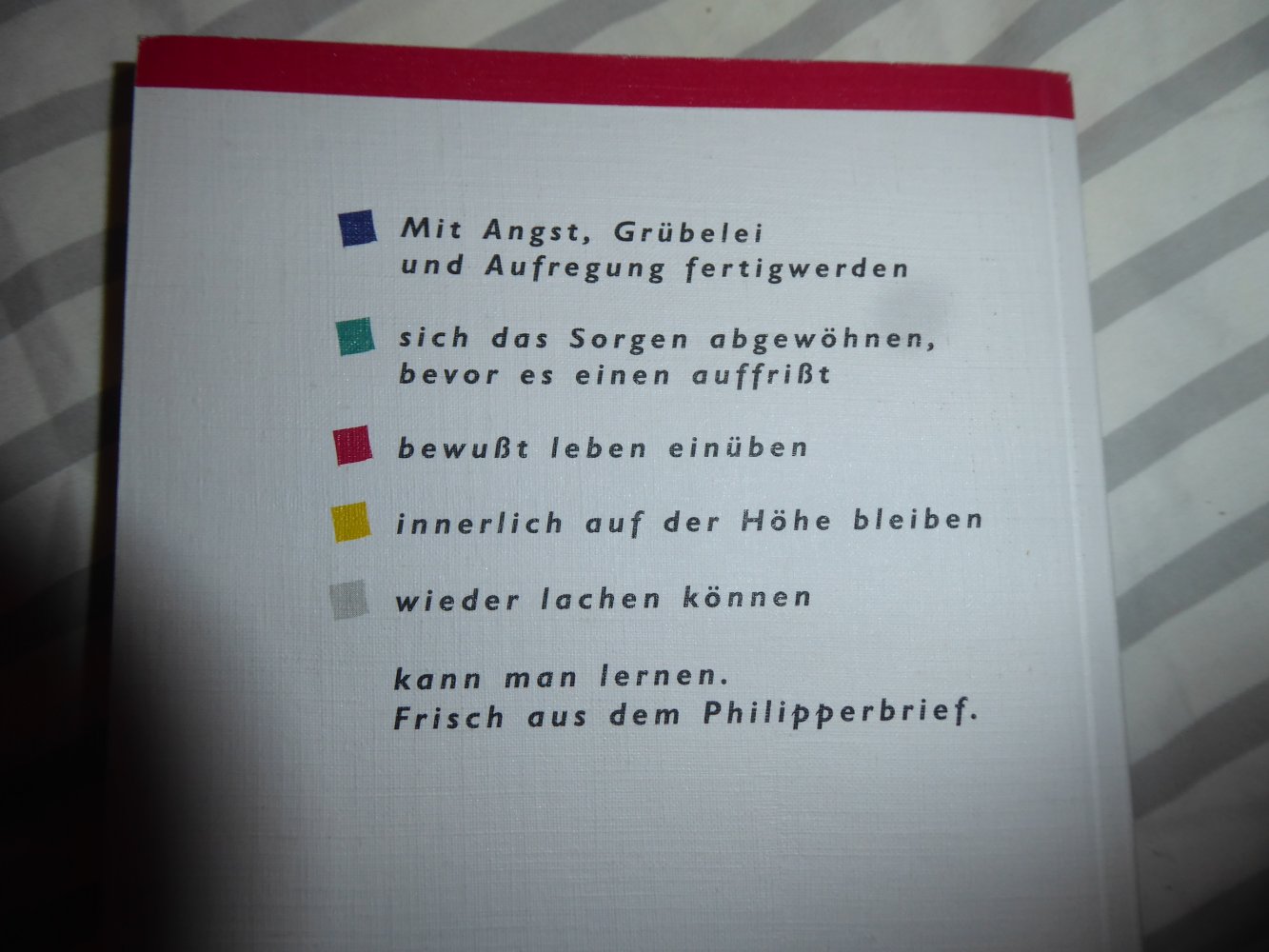 Buch Das Geheimnis vom Leben, Lieben, Lachen Swindoll Seelsorge christlich Ängst Sorgen