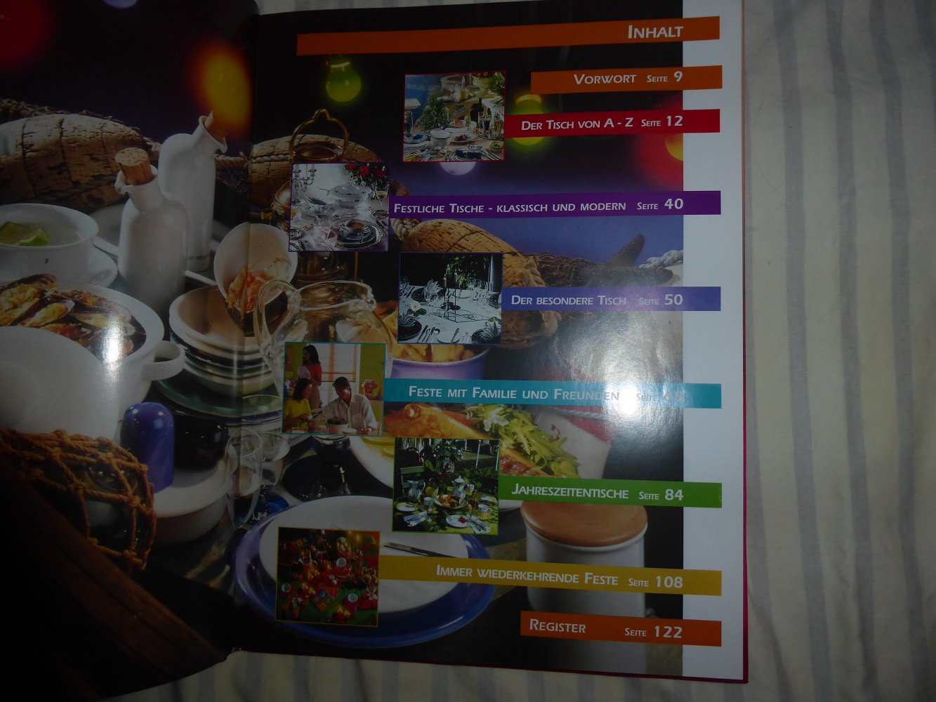 2x Buch Tschdekoration feste feiern Party Kinderfest Familienfest