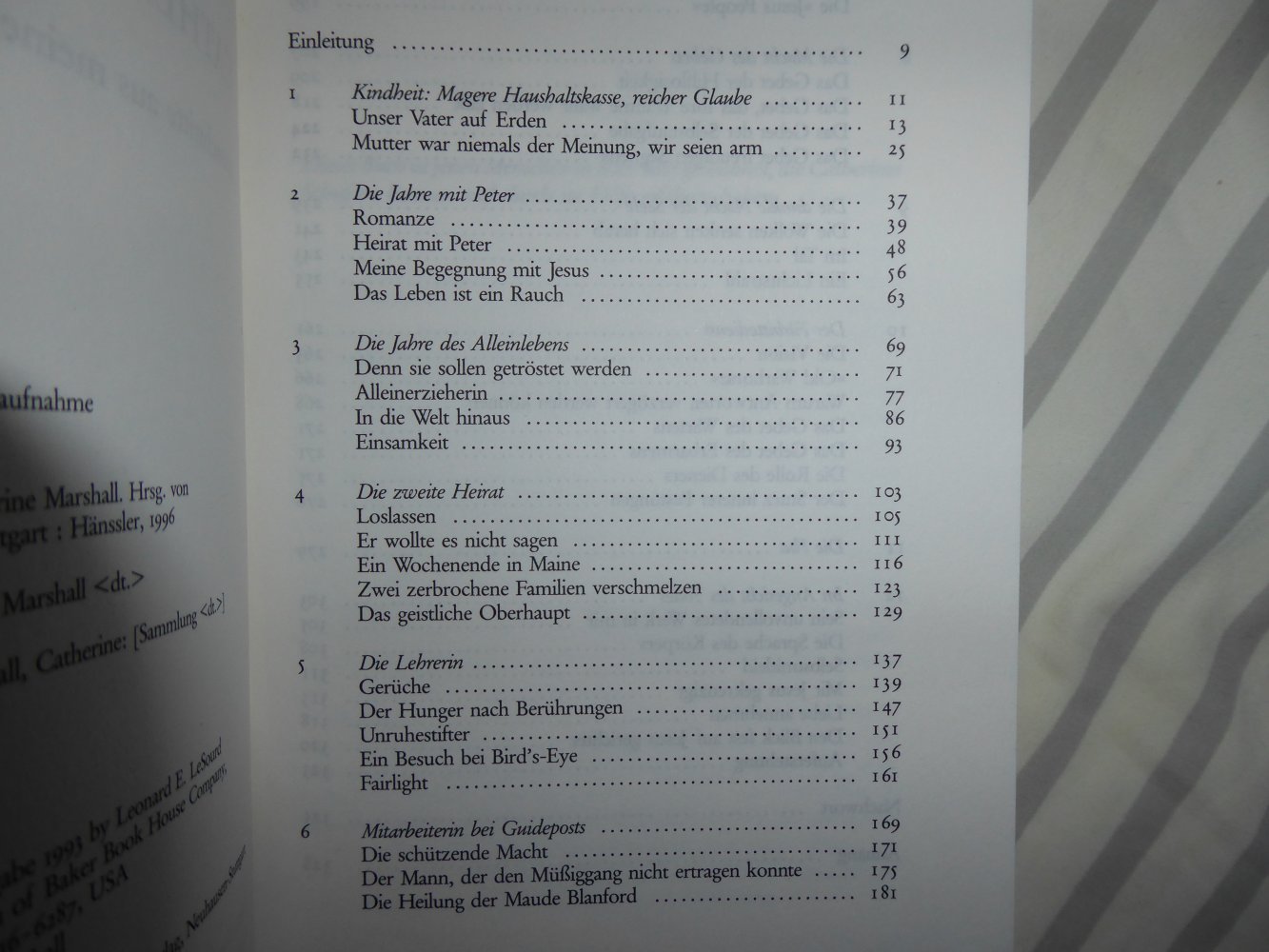 Buch Biografie C. Marshall Ausschnitte aus meinem Leben Glaube christlich Seelsorge