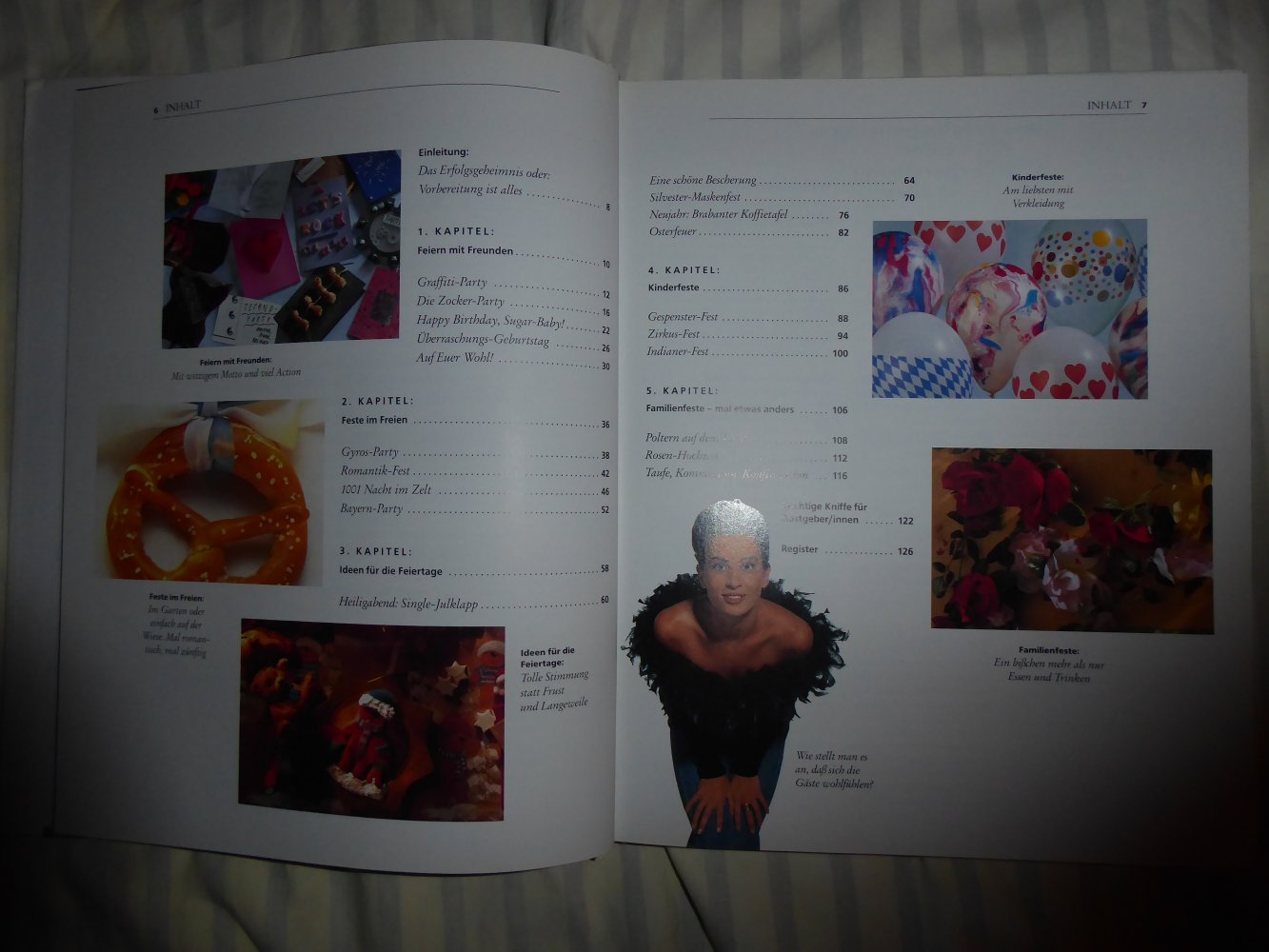2x Buch Tschdekoration feste feiern Party Kinderfest Familienfest