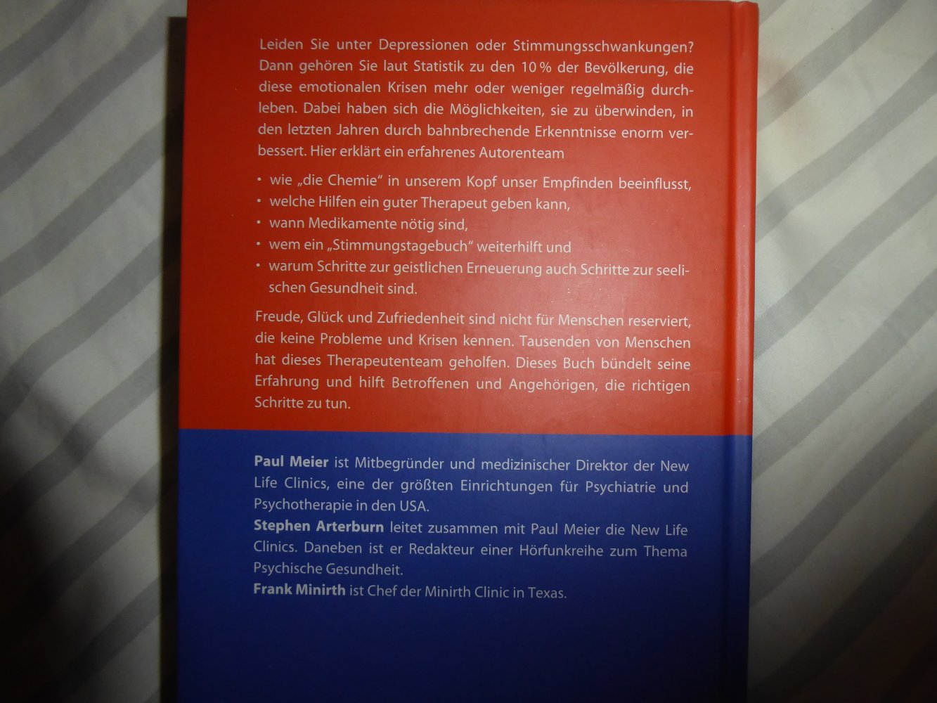Buch Kampf der Gefühle Depression Stimmungsschwankungen Trauer Seelsorge Hilfe
