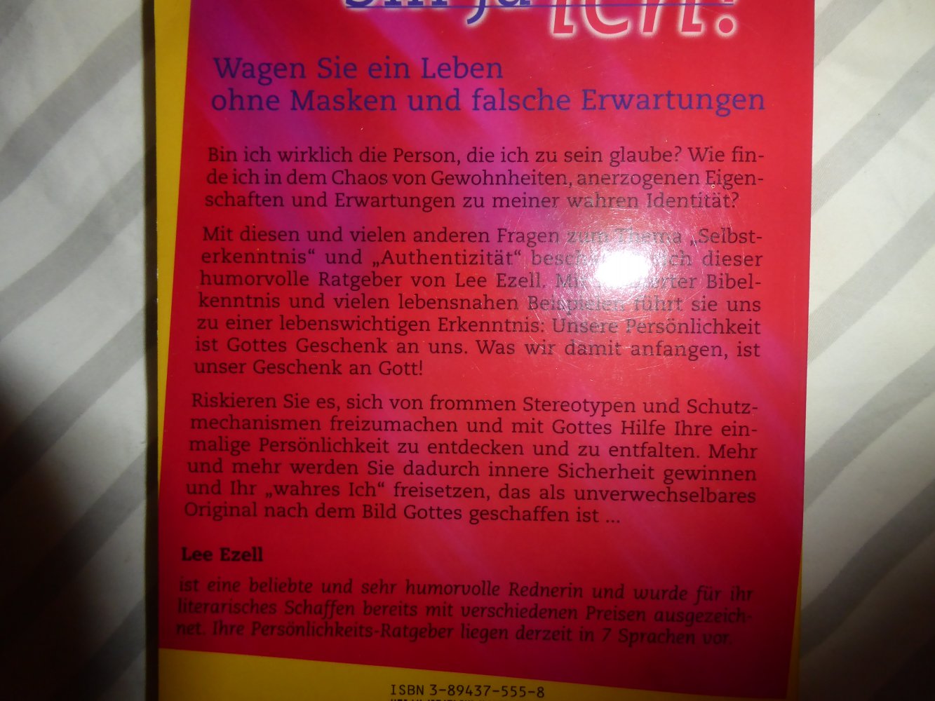 Buch Lee Ezell Huch das bin ja ich Glaube christlich Seelsorge