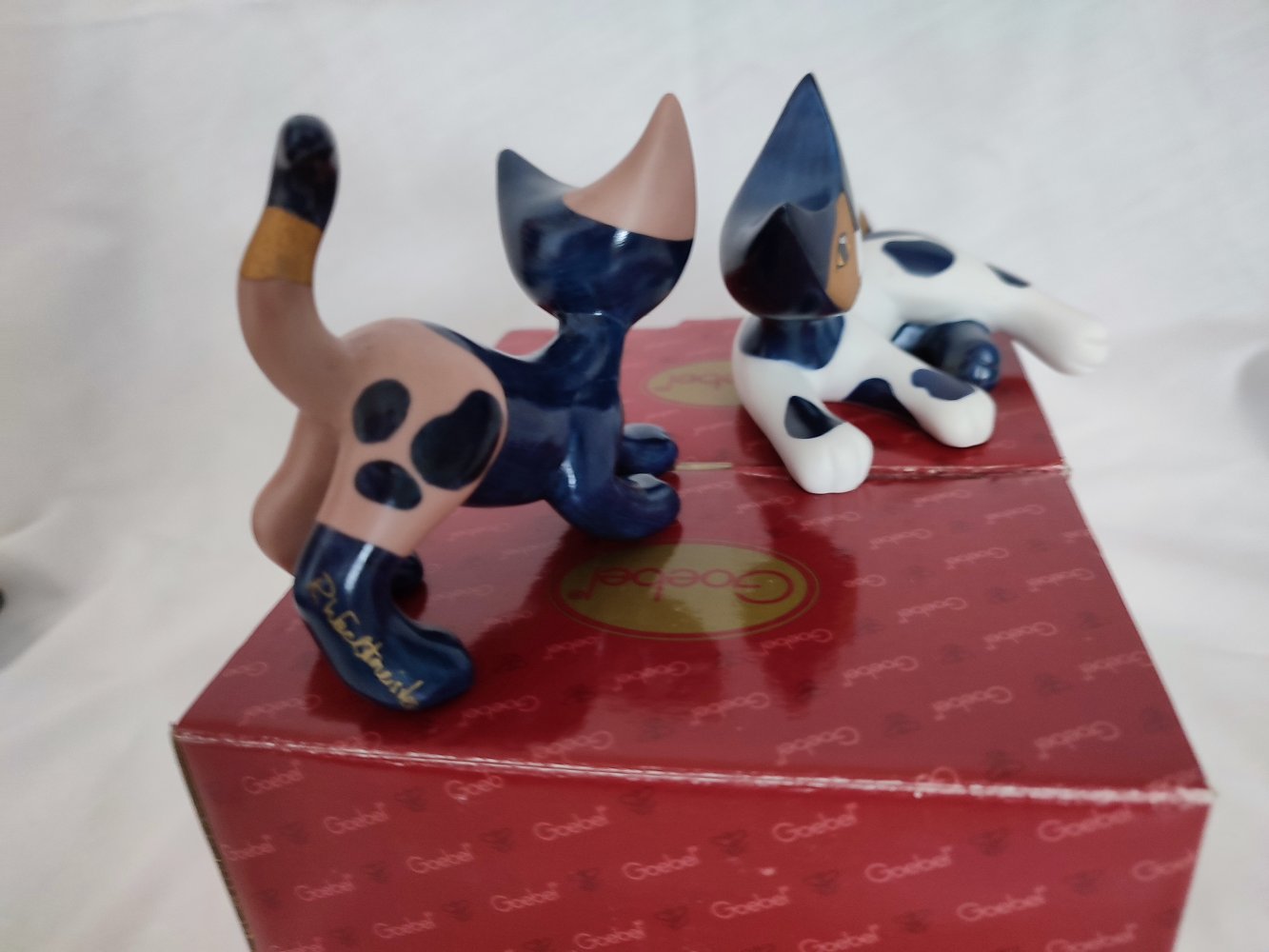 Rosina Wachtmeister - Katzen Lara und Lapo - auch einzeln abzugeben - Goebel - Sammlerstücke - Originalkarton