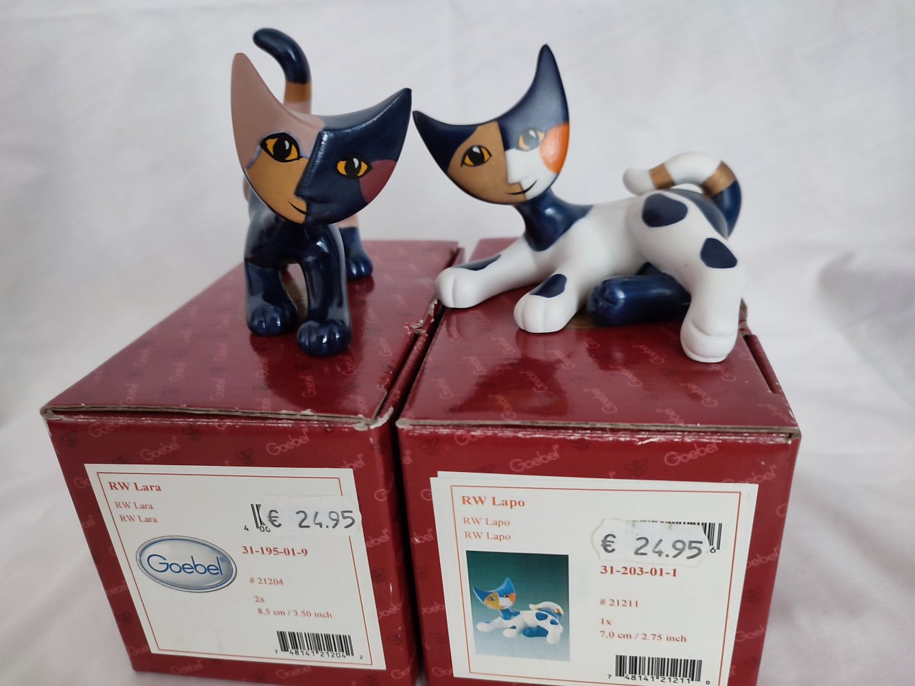 Rosina Wachtmeister - Katzen Lara und Lapo - auch einzeln abzugeben - Goebel - Sammlerstücke - Originalkarton