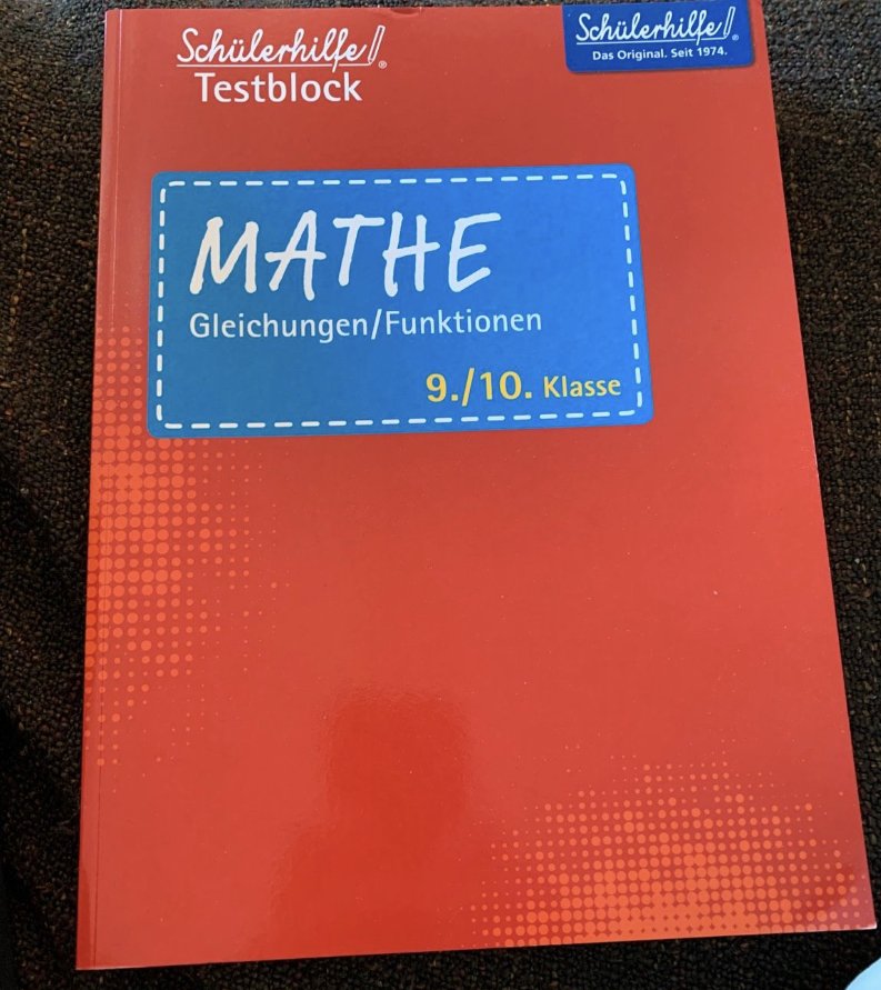 Mathe Testblock Gleichungen 9./10. Klasse