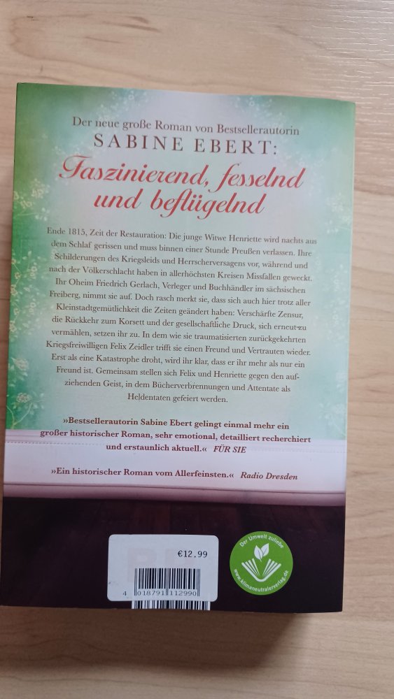 Sabine Ebert Die zerbrochene Feder