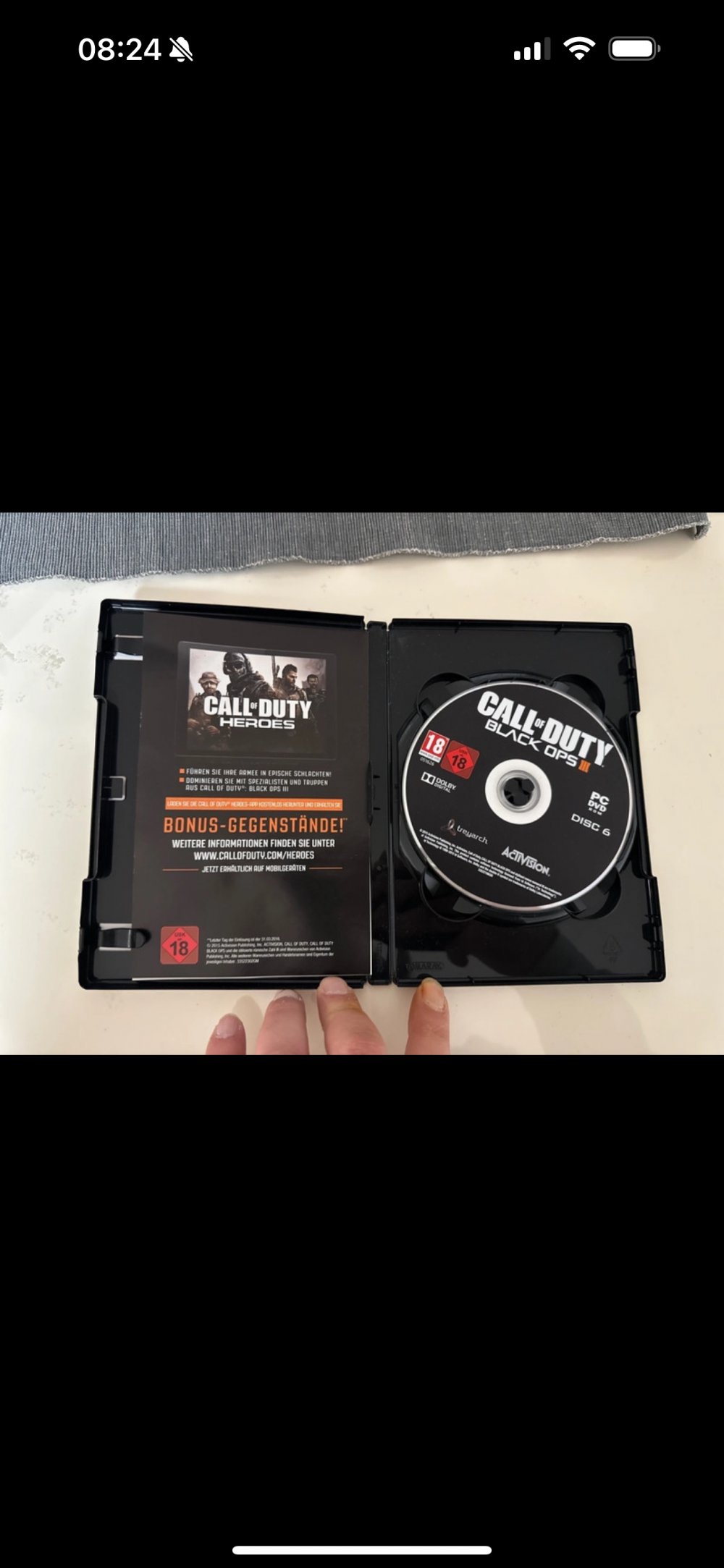 Black OPs call of Duty 