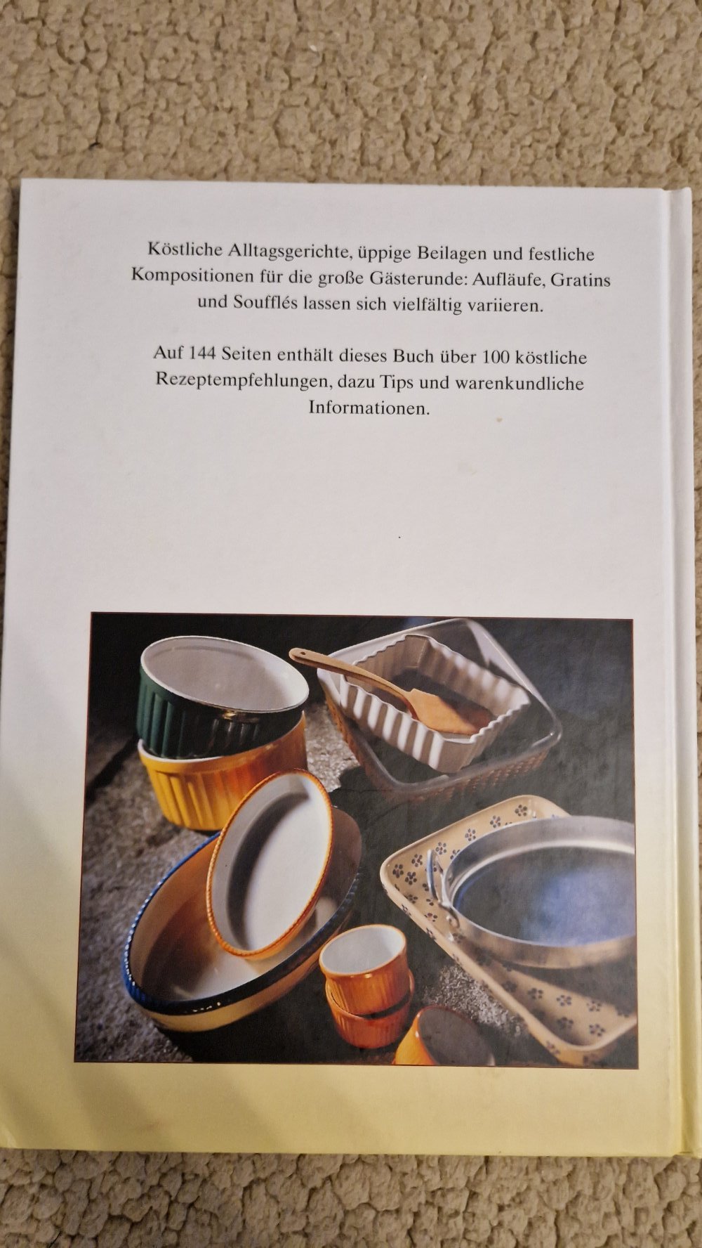 Kochbuch Köstliche Aufläufe Gratins & Soufflés | Hardcover - #2ndchancesachbücher