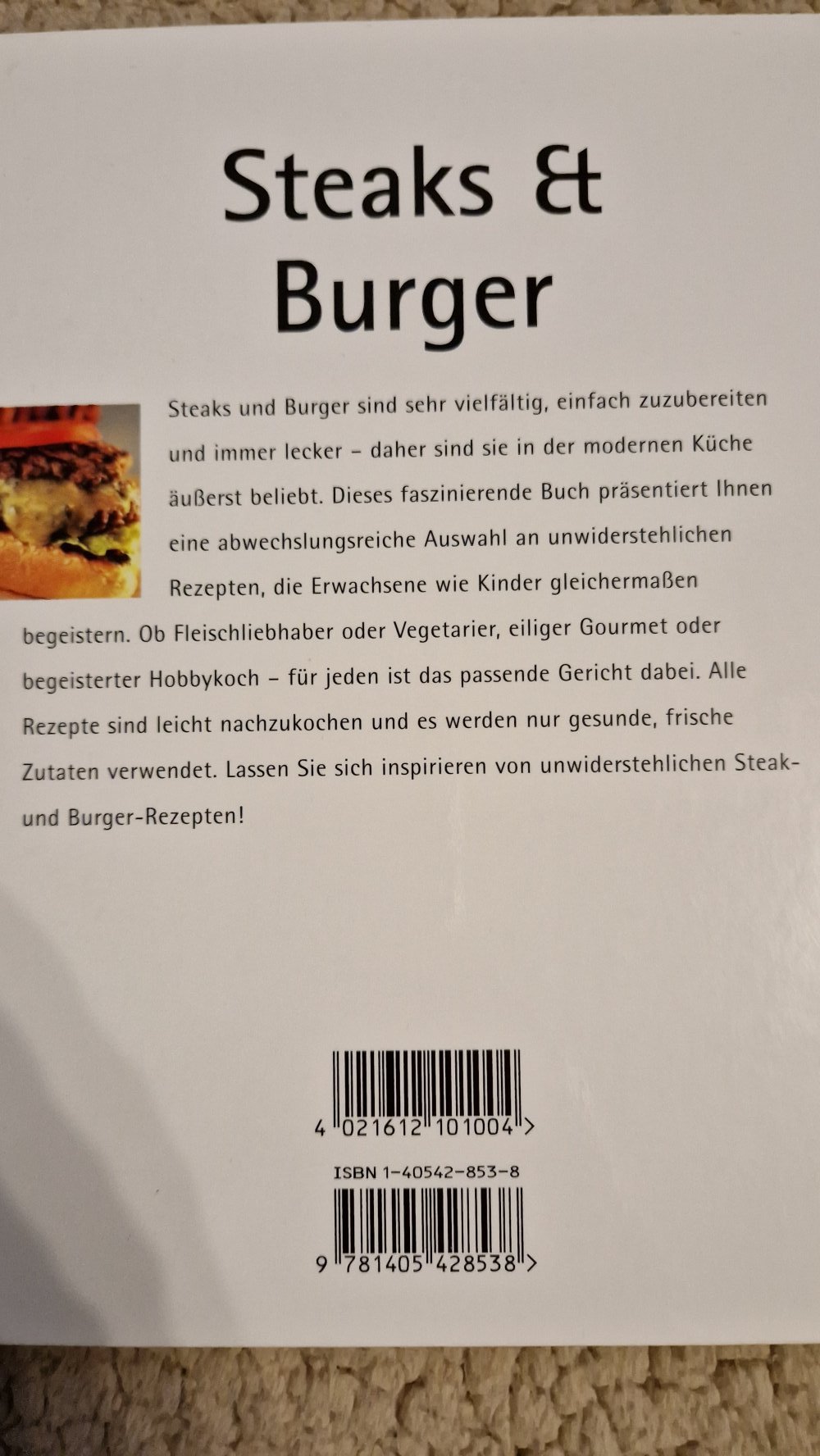 Kochbuch Steak & Burger | Hardcover - #2ndchancesachbücher