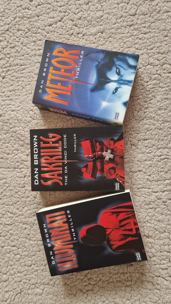 Bücherpaket Dan Brown - Illuminati 2003, Sakrileg 2004, Meteor 2003 | Taschenbuch - #2ndchancebooks