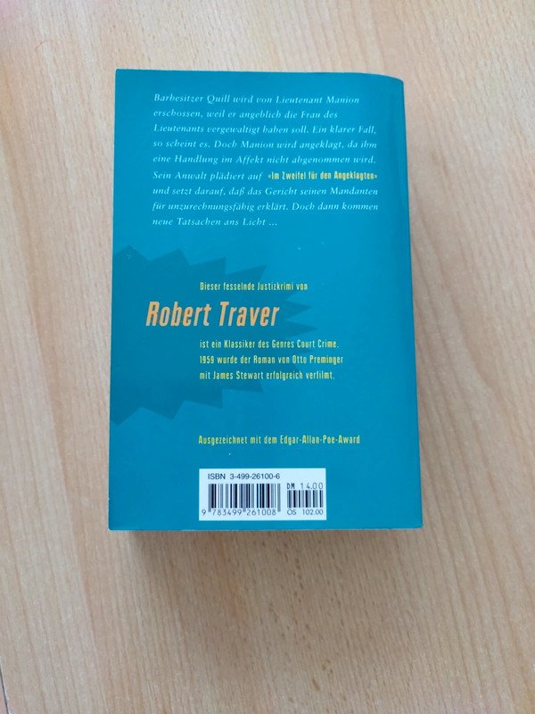 Rober Traver- Anatomie eines Mordes