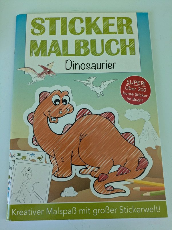 Sticker Malbuch Dinosaurier
