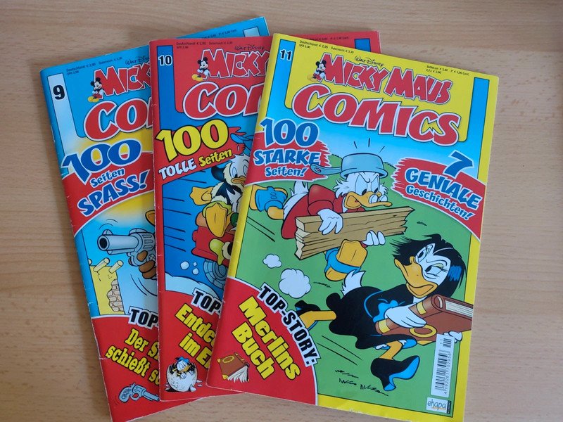 3 Micky Maus Comics