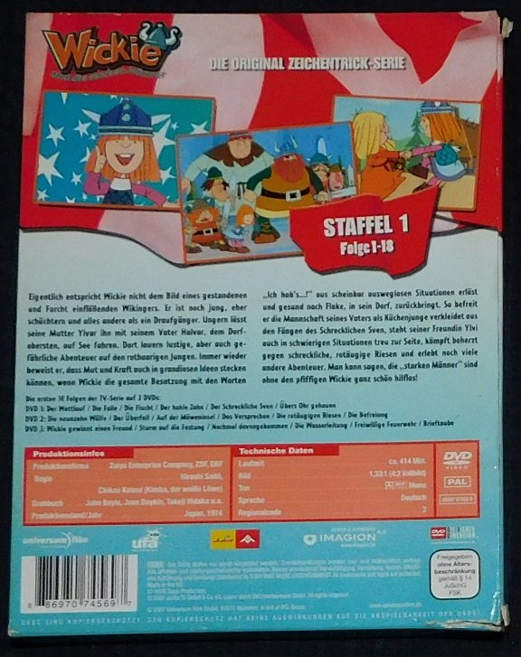 DVD Paket - Wickie und die starken Männer - Spielfilm + Original Zeichentrick-Serie Staffel 1