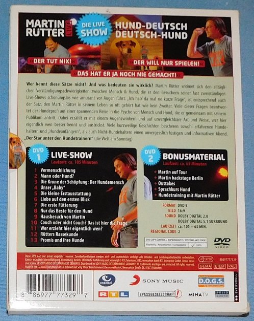 Martin Rütter - Live: Hund-Deutsch / Deutsch-Hund