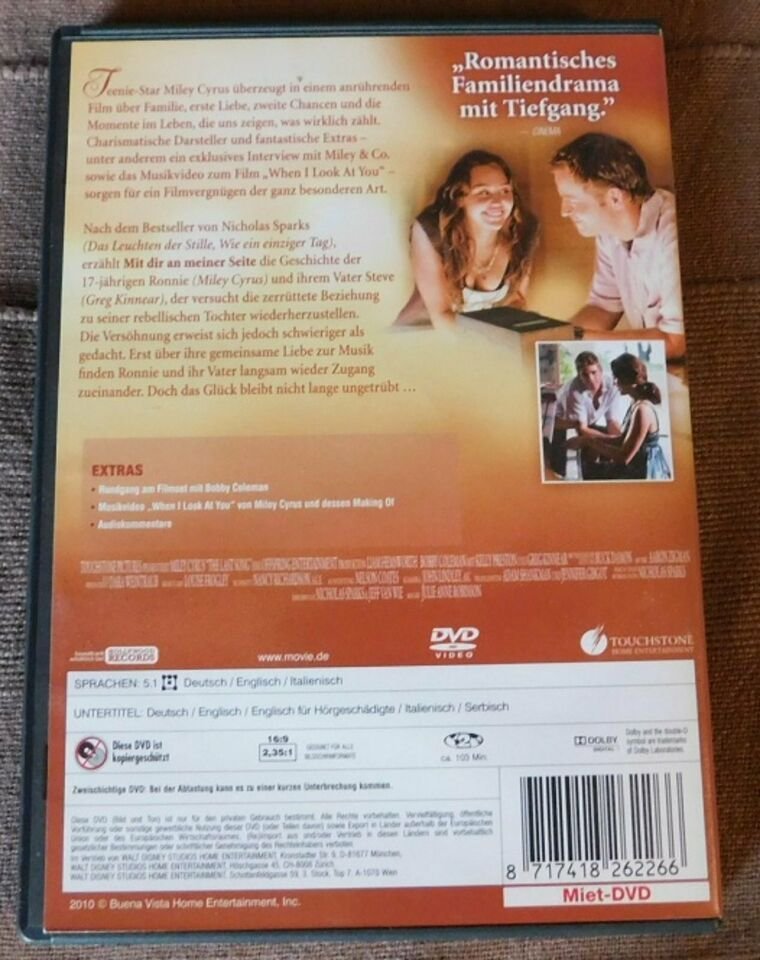 Mit dir an meiner Seite (Buchverfilmung von Nicholas Sparks)