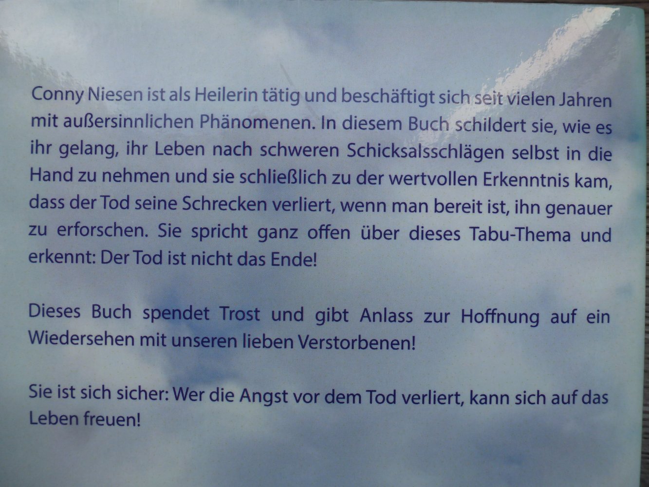 Ein Vorgeschmack auf den Himmel - Conny Niesen