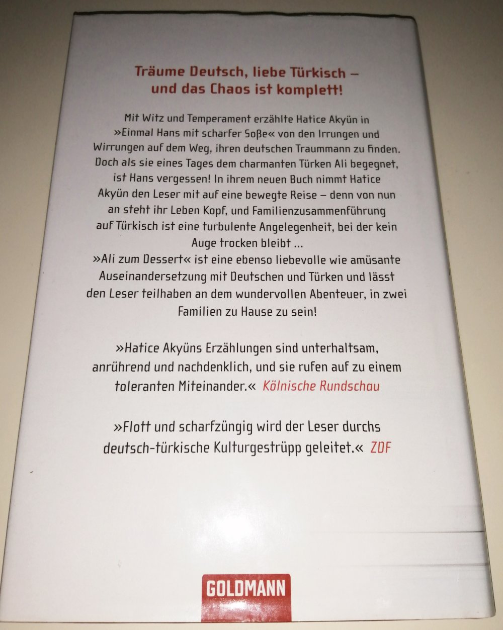 Ali zum Dessert - Leben in einer neuen Welt, Hatice Akyün, ISBN 9783442311477