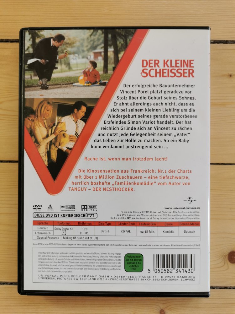 DVD Der kleine Scheißer, Frankreich, 2003