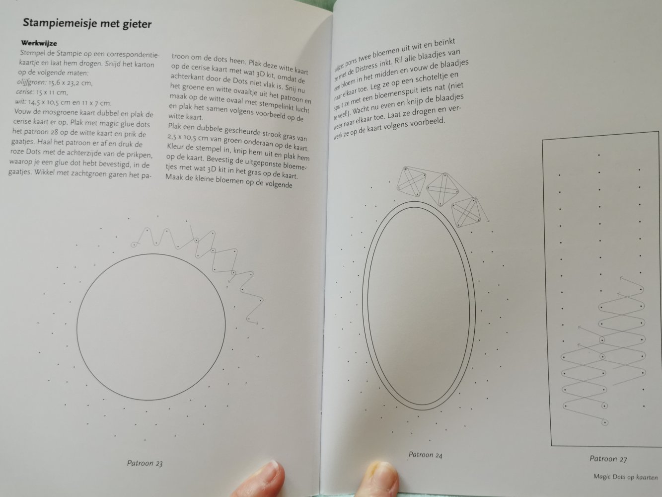 Bastelheft Kartengestaltung mit Magic Dots Niederländisch