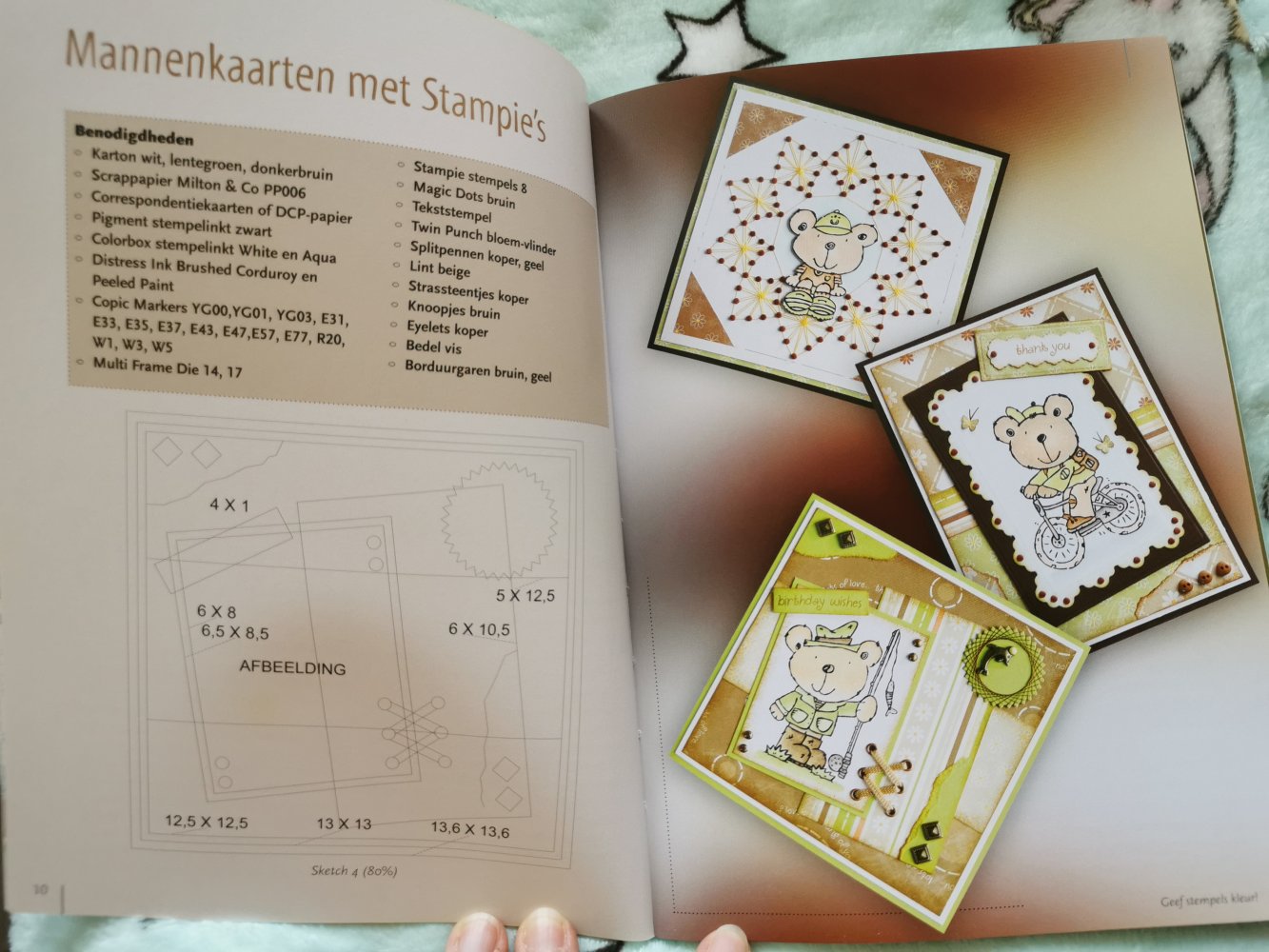 Bastelheft Kartengestaltung mit Stempeln Niederländisch