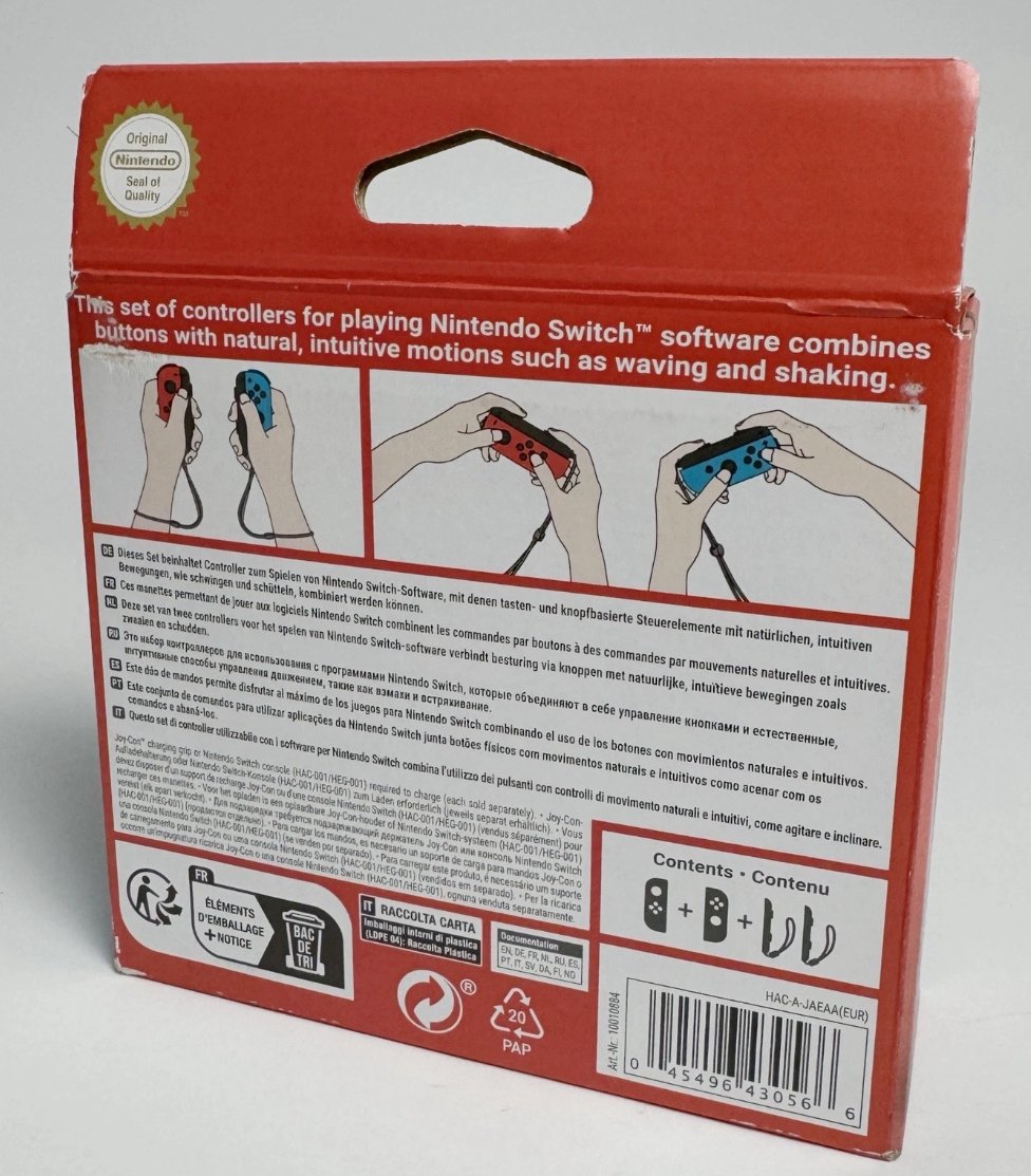 Nintendo Switch Joy-Con-Controller-Paar – Neonrot/Neonblau – BRANDNEU