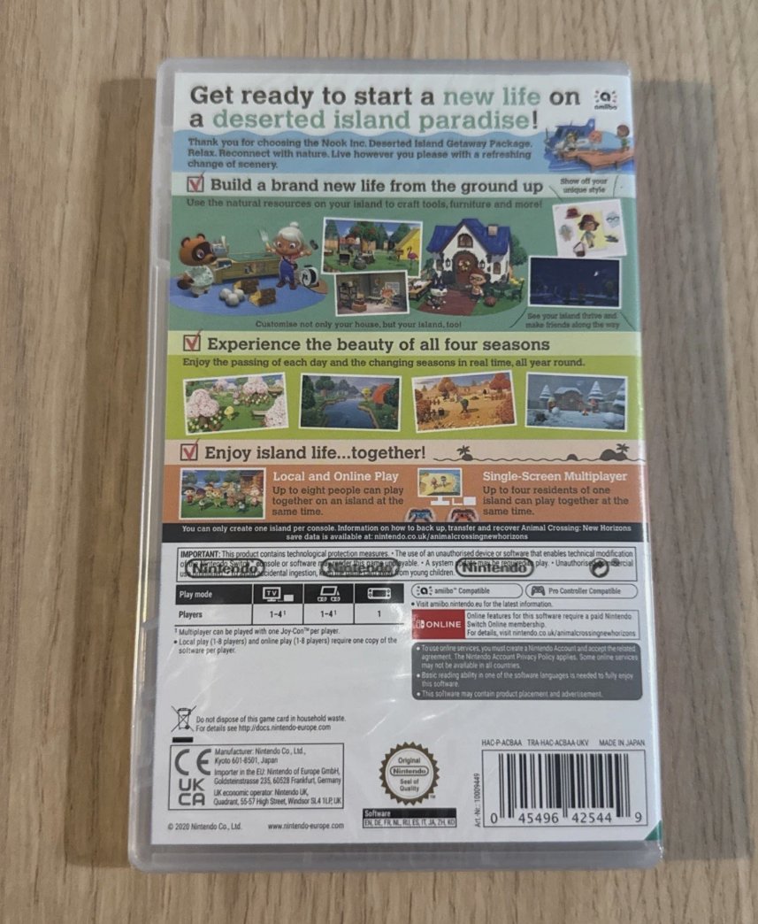 Animal Crossing: New Horizons für Nintendo Switch (Neu, versiegelt)