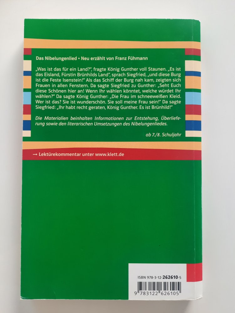 Das Nibelungenlied - Neu erzählt von Franz Fühmann (Klett)