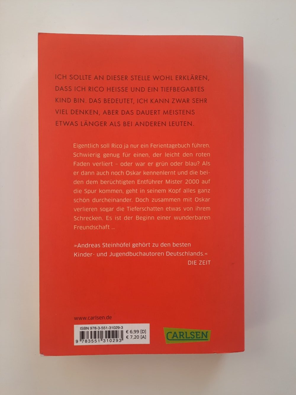 Rico, Oskar und die Tieferschatten - Andreas Steinhöfel