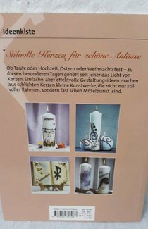 NP 6,90€ Bastelbuch Kerze Festtagskerzen gestalten und verzieren +Vorlagen Barbara Frey