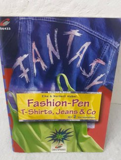 NP 6,90€ Bastelbuch Fashion Pen T-Shirts Jeans & Co. mit Vorlageböden Elke & Norbert Huber