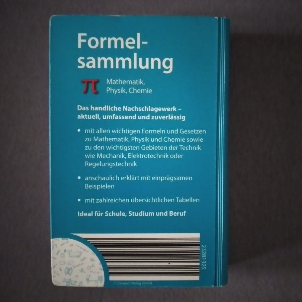 Formelsammlung Mathematik, Physik, Chemie, viele Beispiele