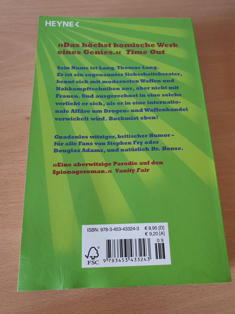 Roman Taschenbuch Hugh Laurie Bockmist Humor