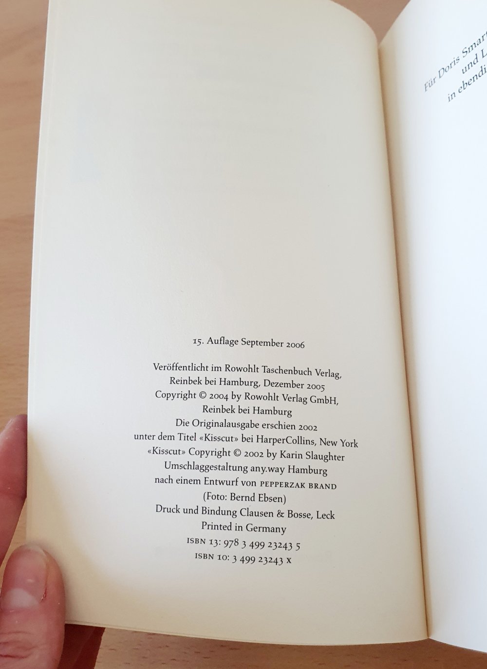 Thriller Taschenbuch Roman Karin Slaughter Vergiss mein nicht