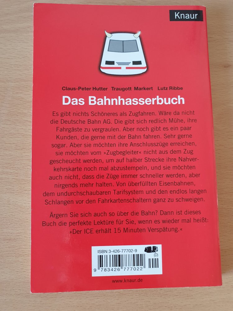 Das Bahnhasserbuch Leben in vollen Zügen Taschenbuch Humor