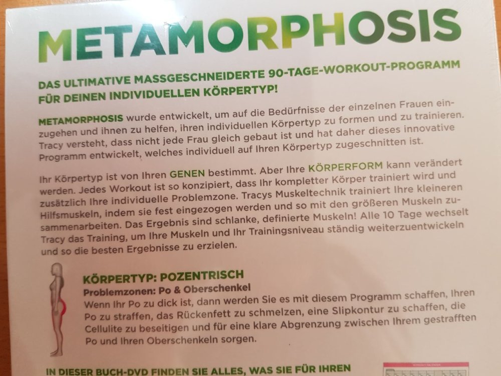 Tracy Anderson - Metamorphosis, Körpertyp: Pozentrisch