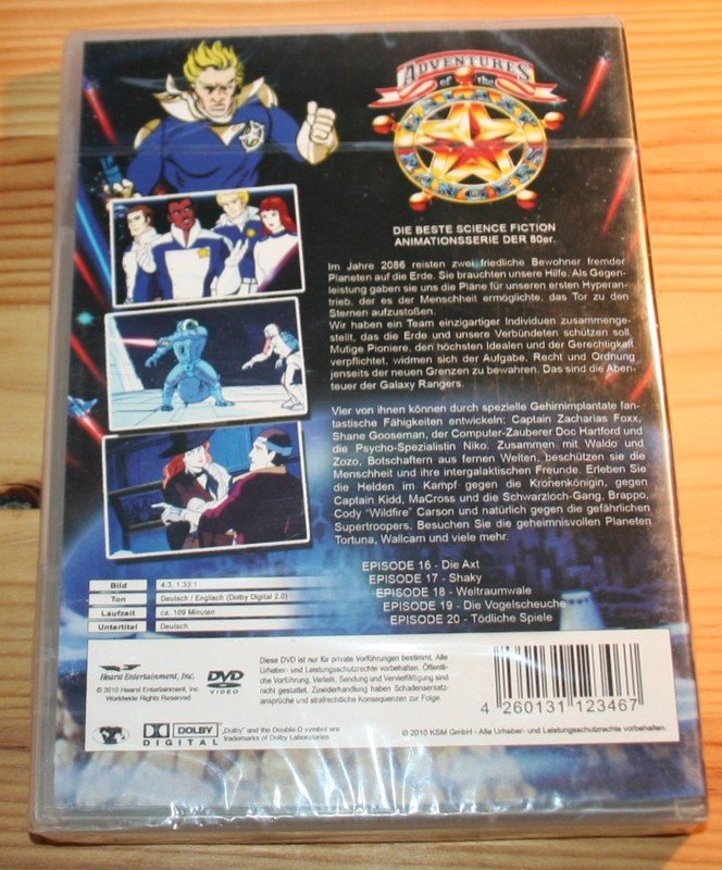 DVD Galaxy Rangers 1-5 Neu