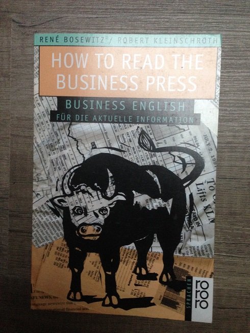 Buch Studium Englisch Anglistik How to read the business press
