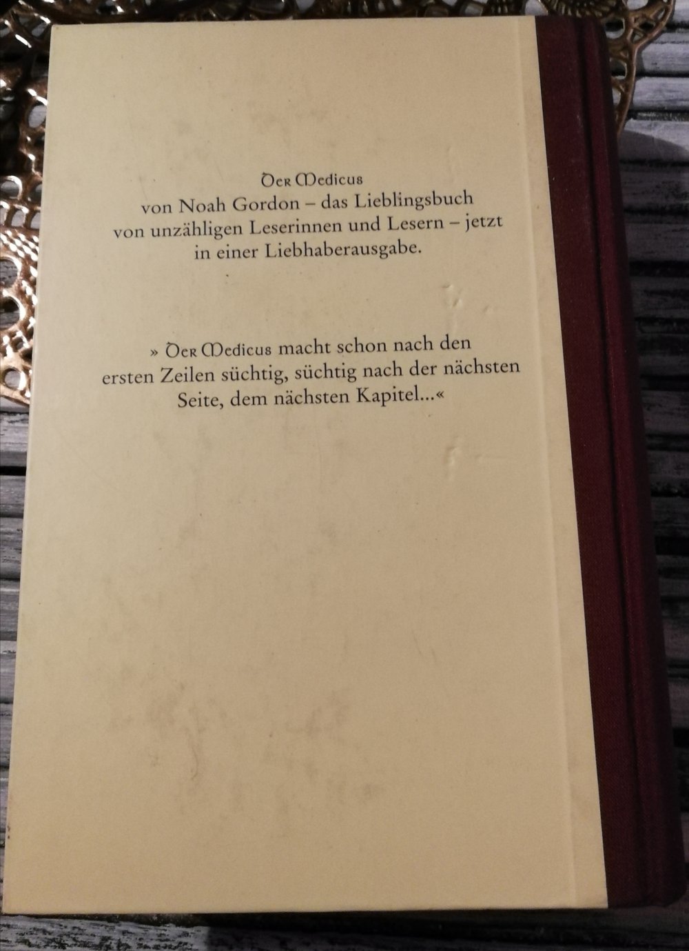  Der Medicus Kultroman Liebhaberausgabe Hardcover Noah Gordon