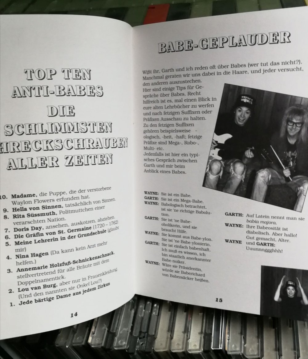 Buch Wayne's World Fanmuss Filmbuch Spass Metal True Vintage 90er Kult