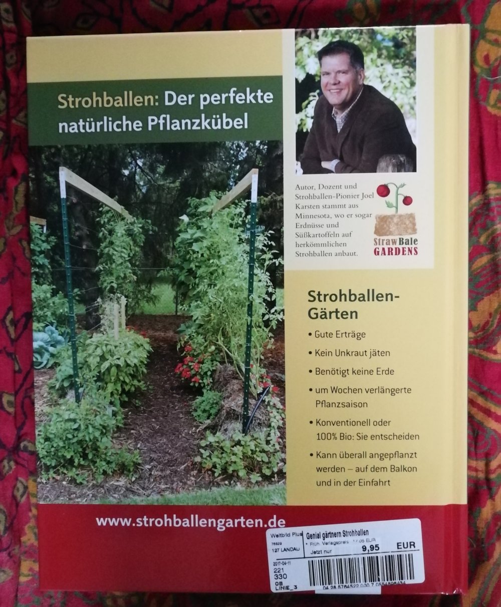 Buch Ratgeber Natur ‚Genial Gärtnern mit Strohballen – Joel Karsten 