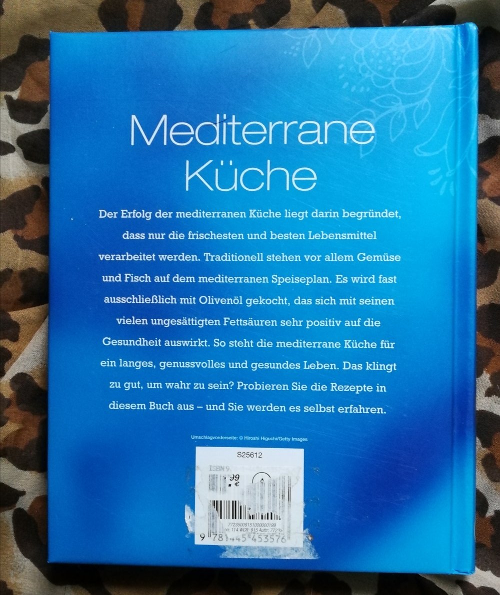 Kochbuch Hardcover Mediterrane Küche Schritt für Schritt Anleitungen Regine Ermert  