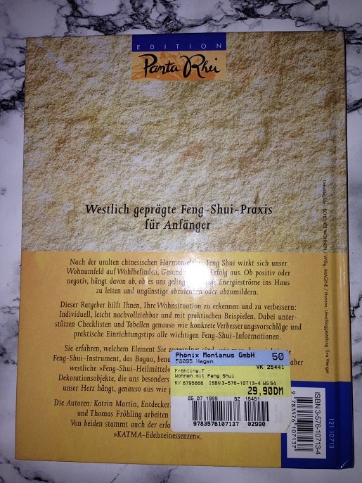 Buch 'Wohnen mit Feng Shui' Mindset Design Interior Glück Hardcover