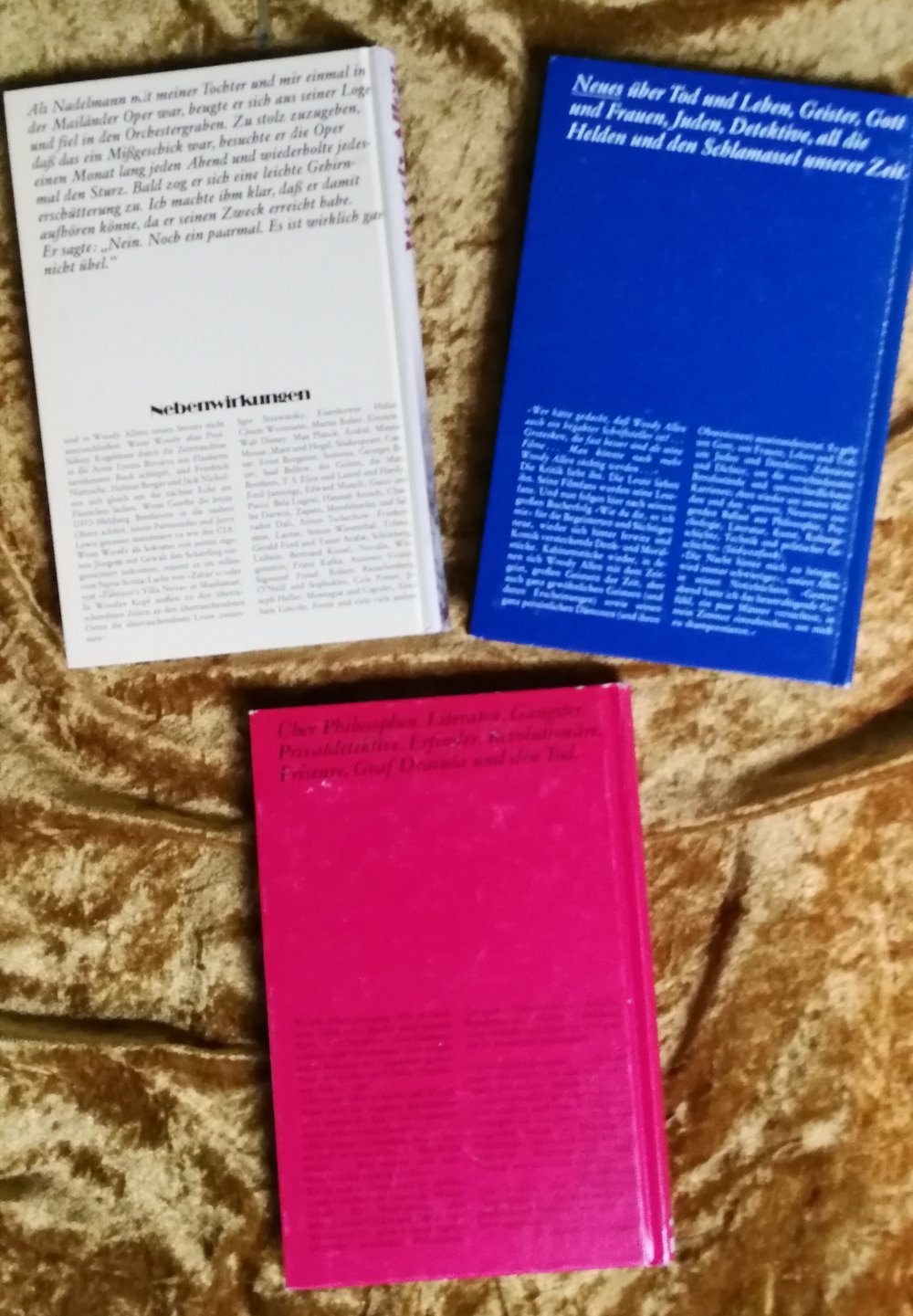 Buchtrio Woody Allen 1970er True Vintage 2001-Verlag Kurzgeschichten