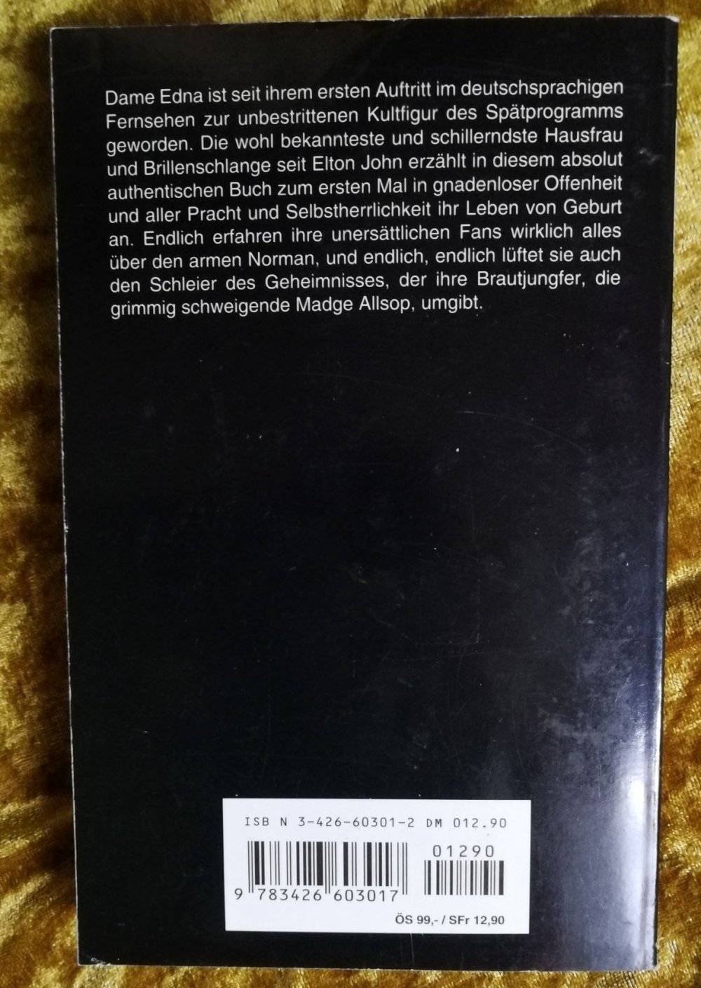 Buch Autobiographie Dame Edna Megastar Drag Transgender Mein schrilles Leben Glamour Transvestit