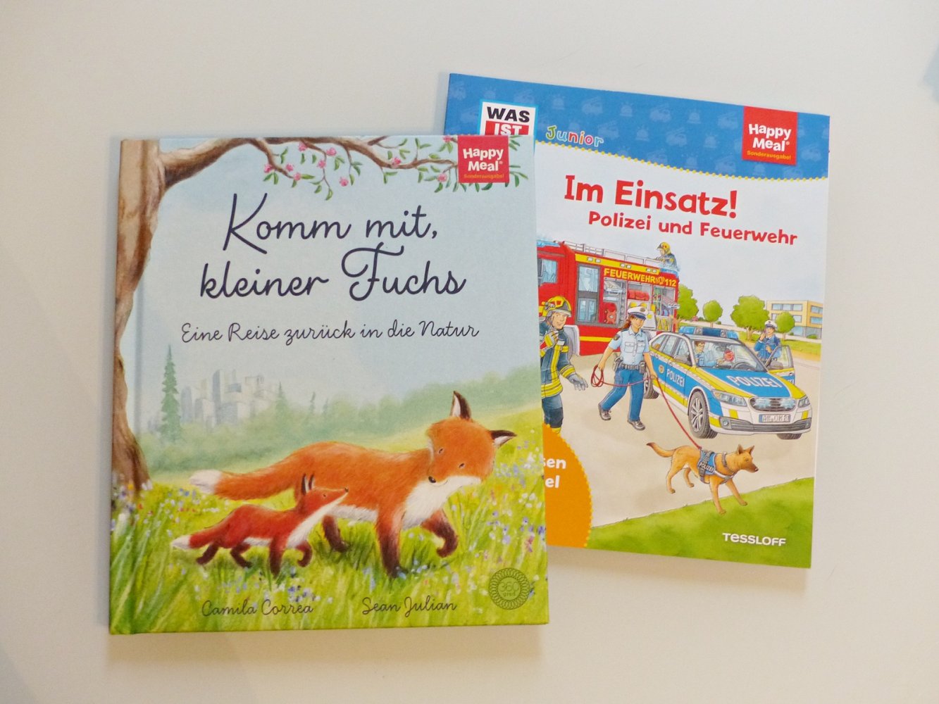 Set mit zwei neuen Happy Meal Büchern