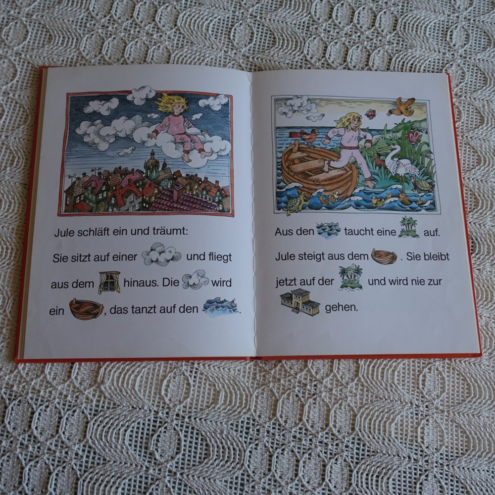 Vintage - Lesebilderbuch - Jule kommt zur Schule, 1988 