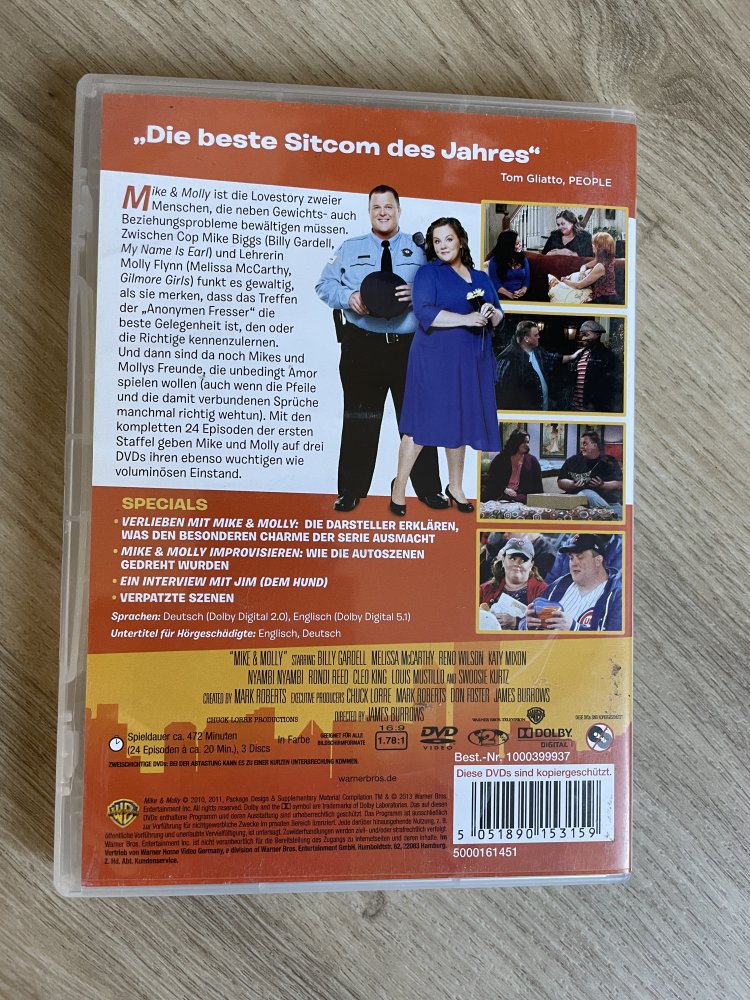 DVD - erste Staffel - Mike & Molly - 1 - first season - deutsch - englisch